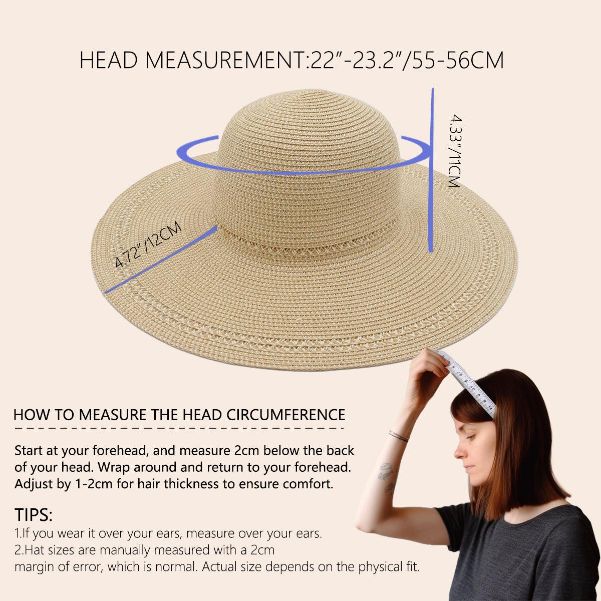 Simple Straw Hat with Wide Rim Hollow Lace Sun Hat - ACCEHUT