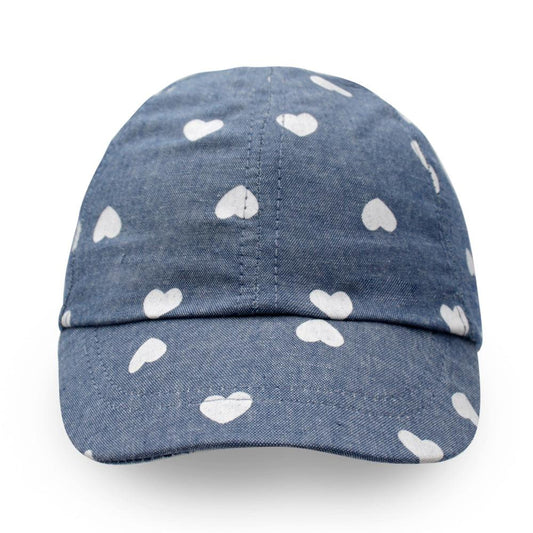 Fashion Love Wave Dot Blue Baseball Cap, Breathable Lightweight Casual Cute Hat Comfortable Sunshade Outdoor Indoor Accessories - ACCEHUT