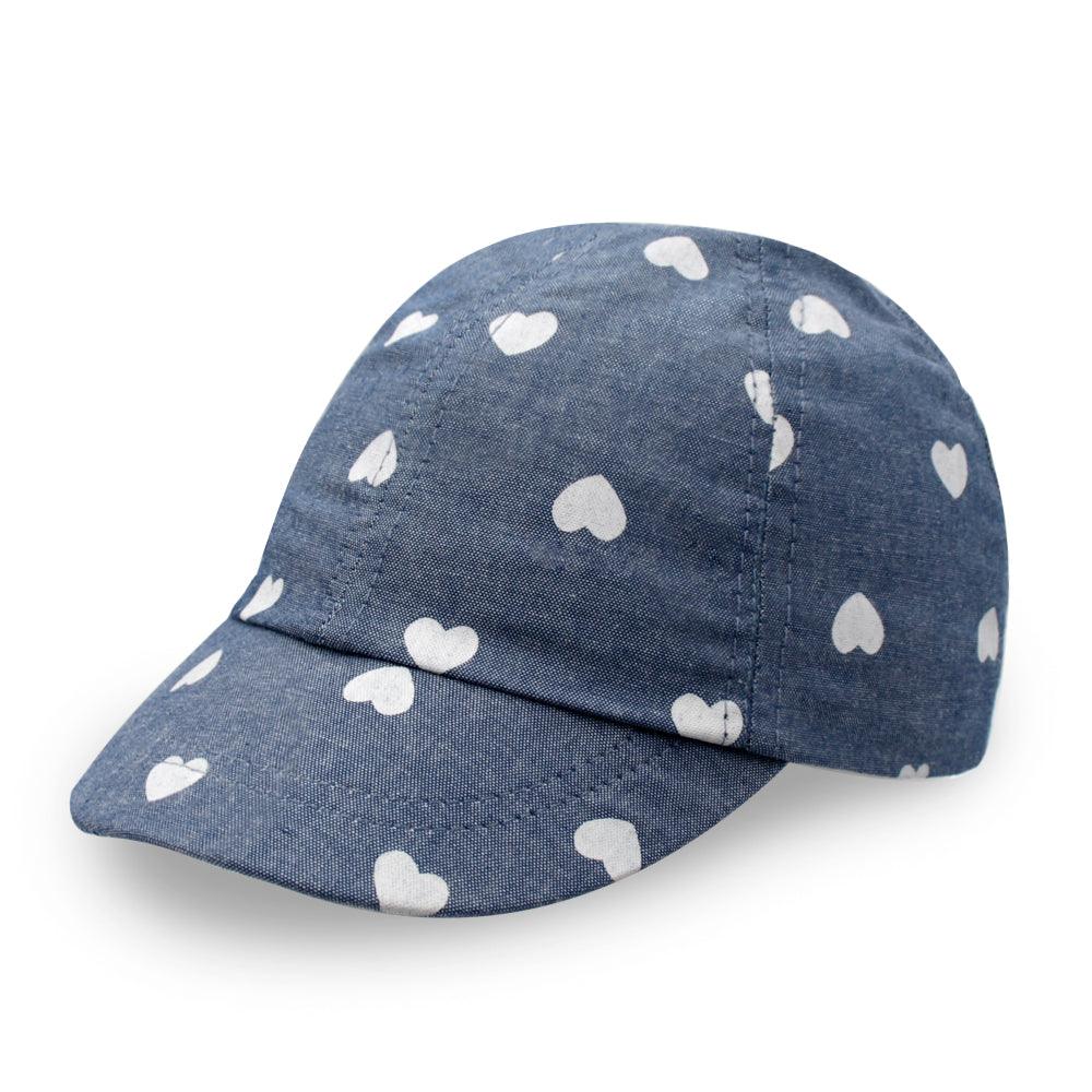 Fashion Love Wave Dot Blue Baseball Cap, Breathable Lightweight Casual Cute Hat Comfortable Sunshade Outdoor Indoor Accessories - ACCEHUT