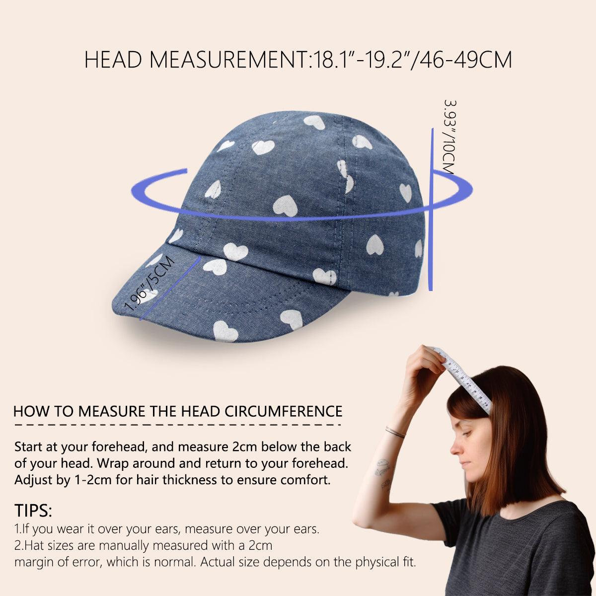 Fashion Love Wave Dot Blue Baseball Cap, Breathable Lightweight Casual Cute Hat Comfortable Sunshade Outdoor Indoor Accessories - ACCEHUT