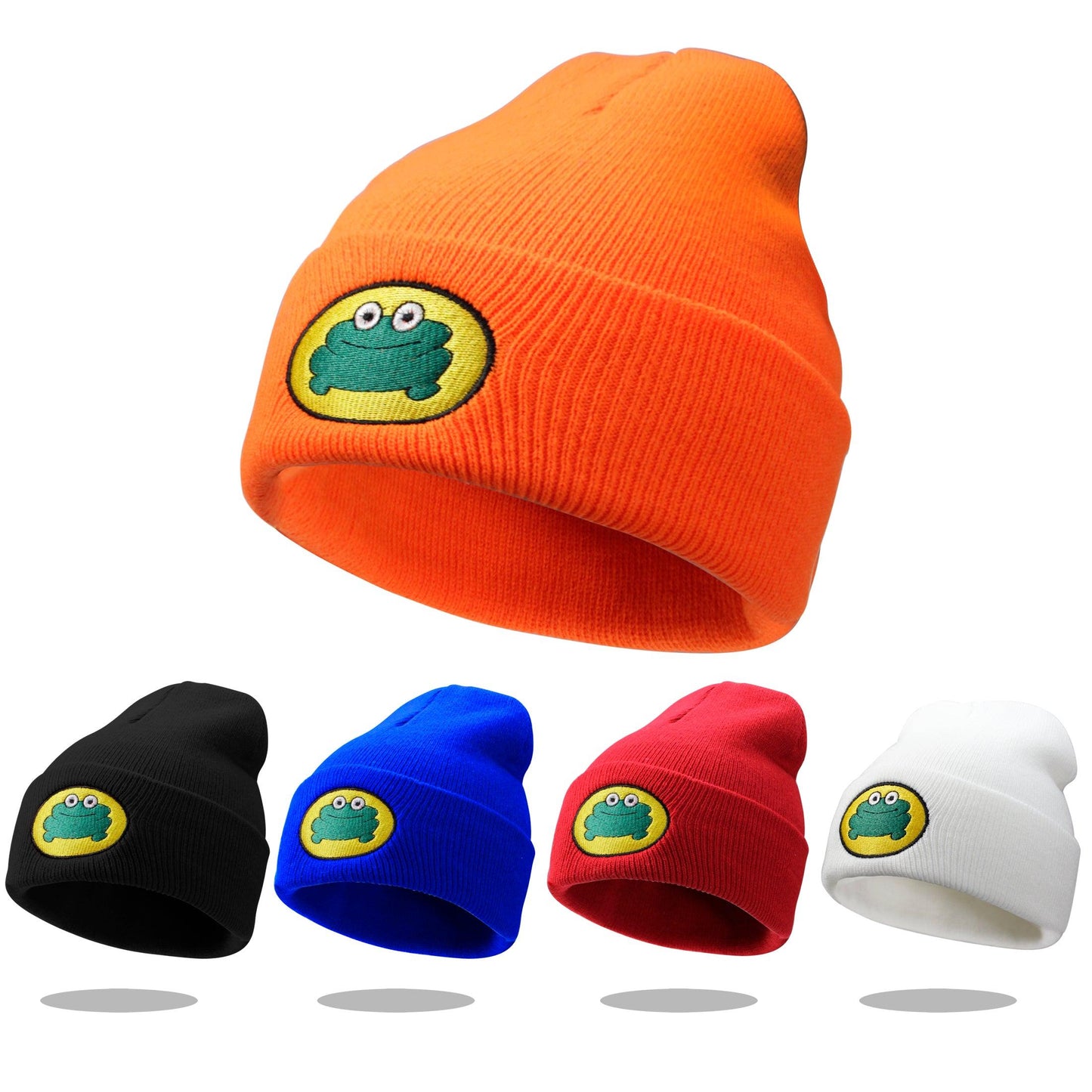 Cartoon frog woolen hat parrot the rapper knit hat pullover warm cold hat for men and women - ACCEHUT