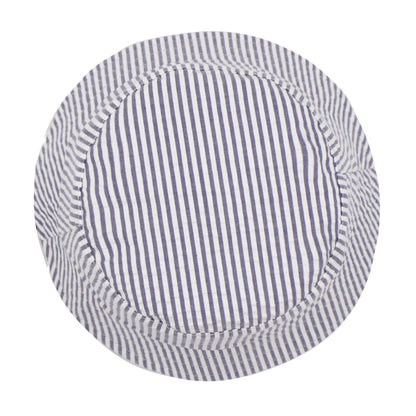 Simple Elegant Striped Bucket Hat - ACCEHUT