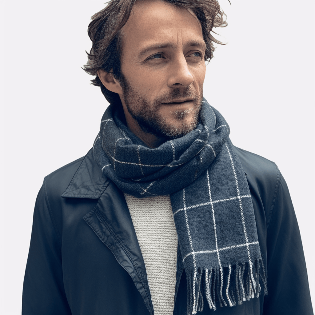 Men's Acrylic TasselWarm And Fashionable Scarf - ACCEHUT
