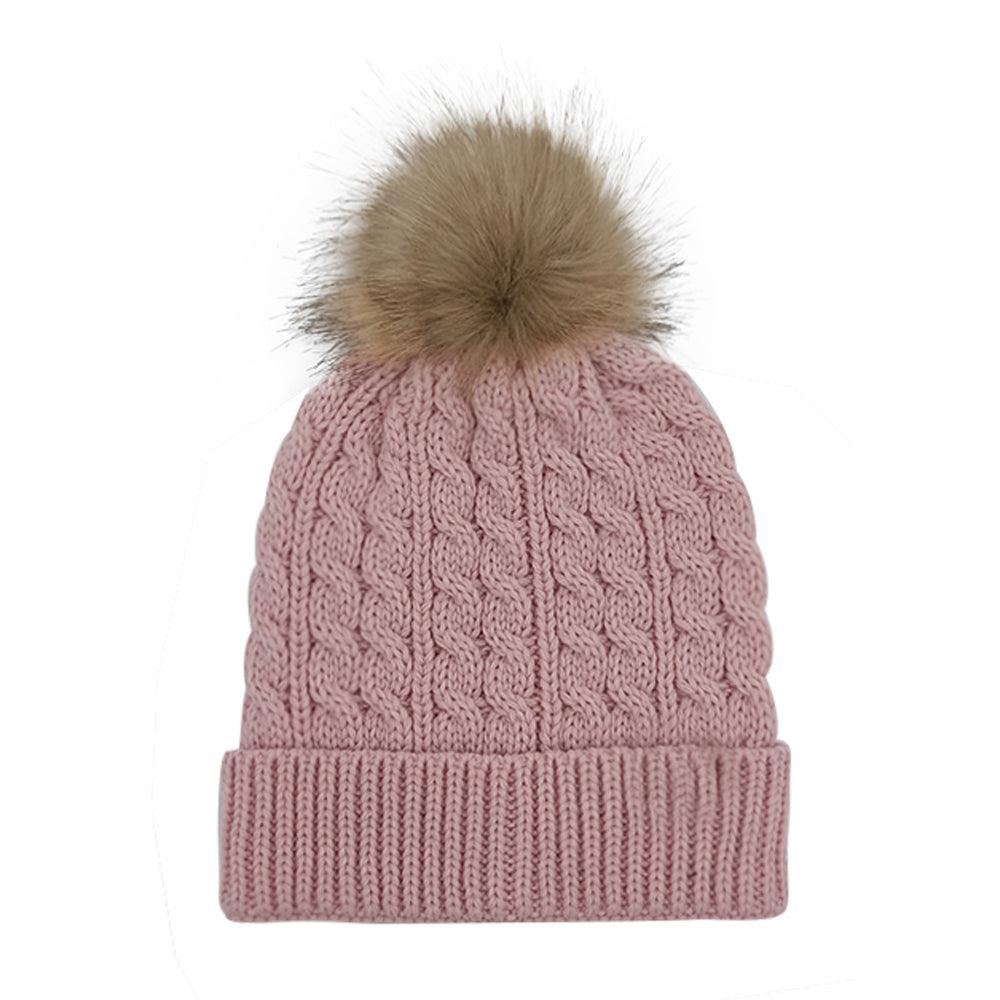 ACCEHUT kids beanie hat Ages 2-7 warm chunky thick knit slouch beanie skull kids hat - ACCEHUT