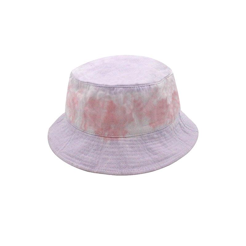 ACCEHUT,KIDS TIE DYE 100% COTTON BUCKET HAT OUTDOOR HOT FUN SUMMER BEACH HEADWEAR - ACCEHUT