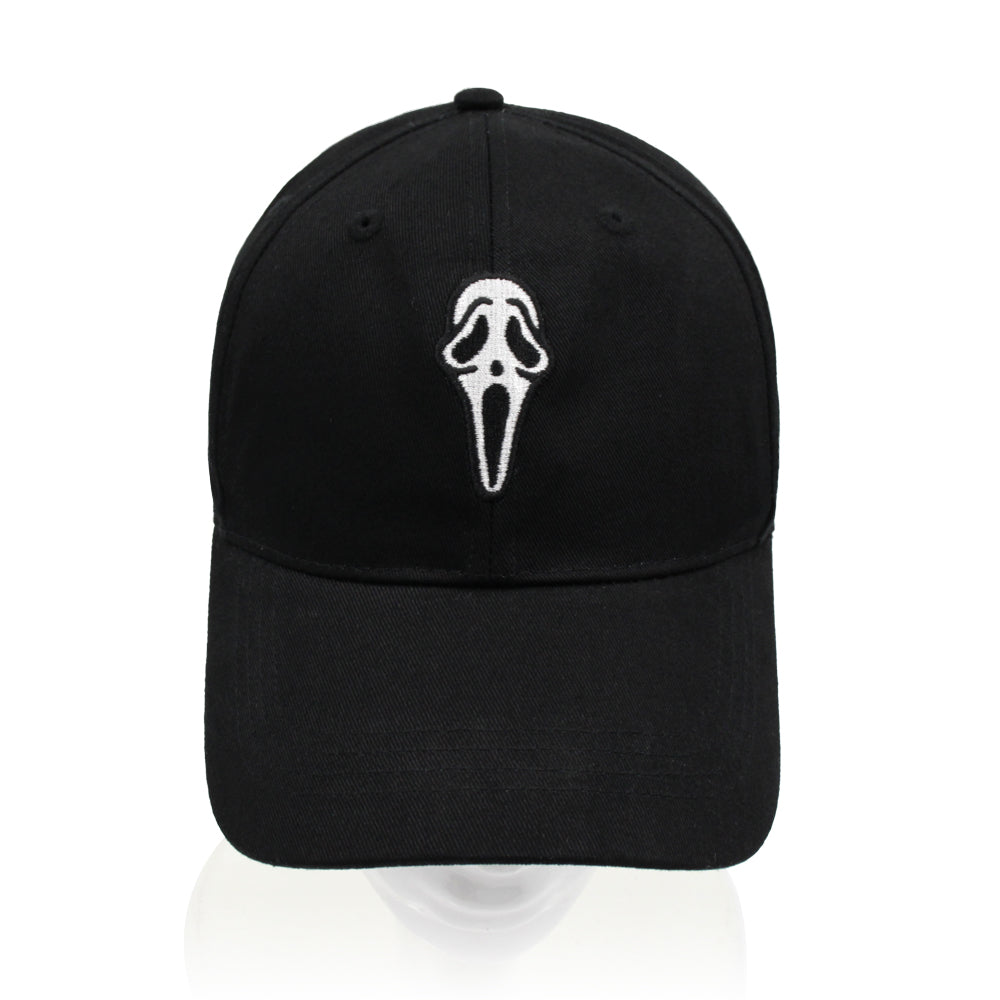 Twill black skull baseball cap unisex - ACCEHUT