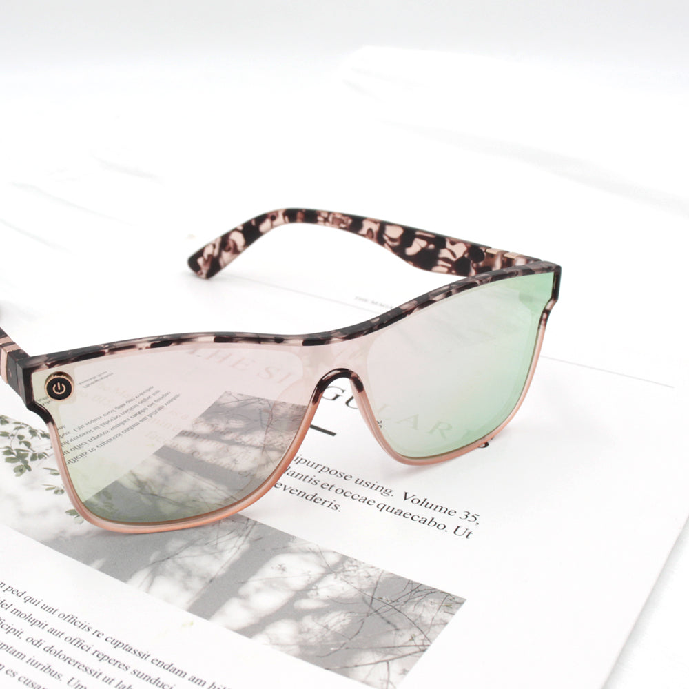 Leopard print sunglasses for women, personalized, casual, large-frame UV protection, colorful glasses