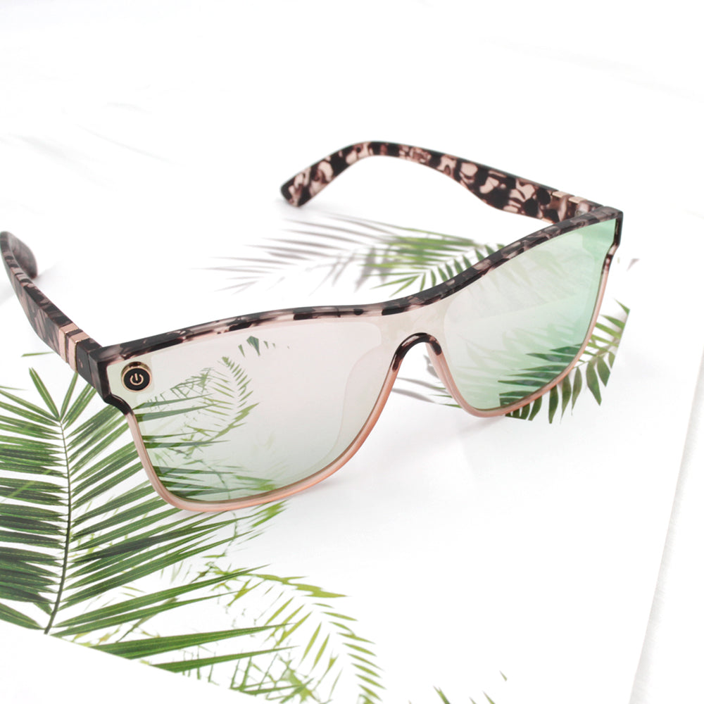 Leopard print sunglasses for women, personalized, casual, large-frame UV protection, colorful glasses