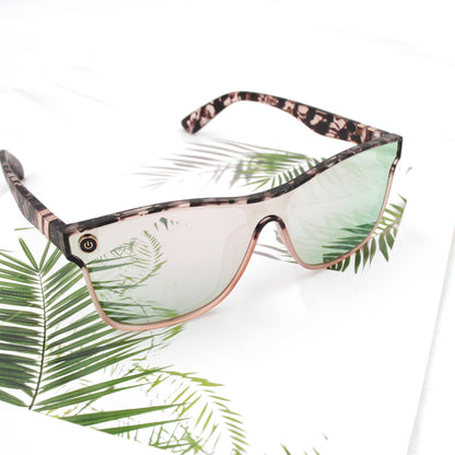 Leopard print sunglasses for women, personalized, casual, large-frame UV protection, colorful glasses