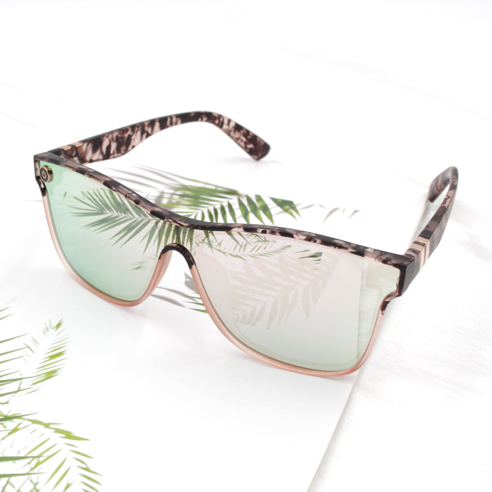 Leopard print sunglasses for women, personalized, casual, large-frame UV protection, colorful glasses