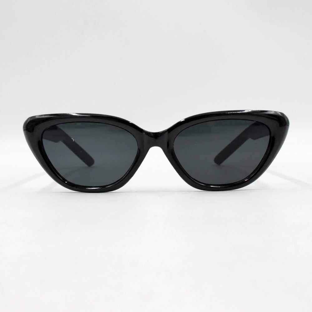 High-end small frame retro triangle cat-eye sunglasses, black star-shaped legs for sun protection, photo-taking styling, and sun glasses