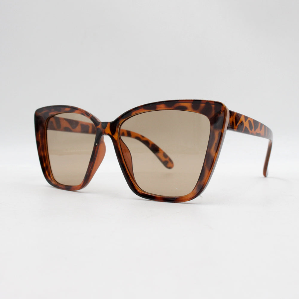 Fashionable leopard print sunglasses, versatile and high-end, large frame, non-prescription