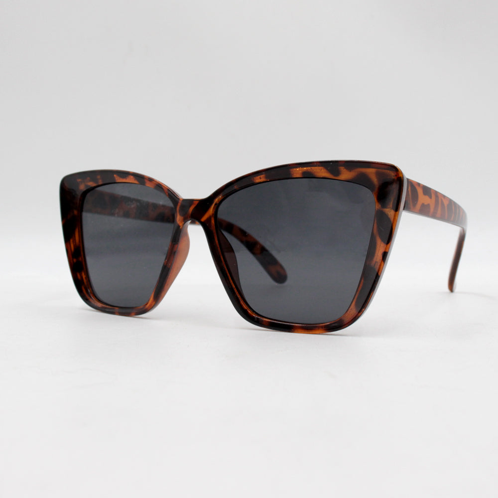 Fashionable leopard print sunglasses, versatile and high-end, large frame, non-prescription