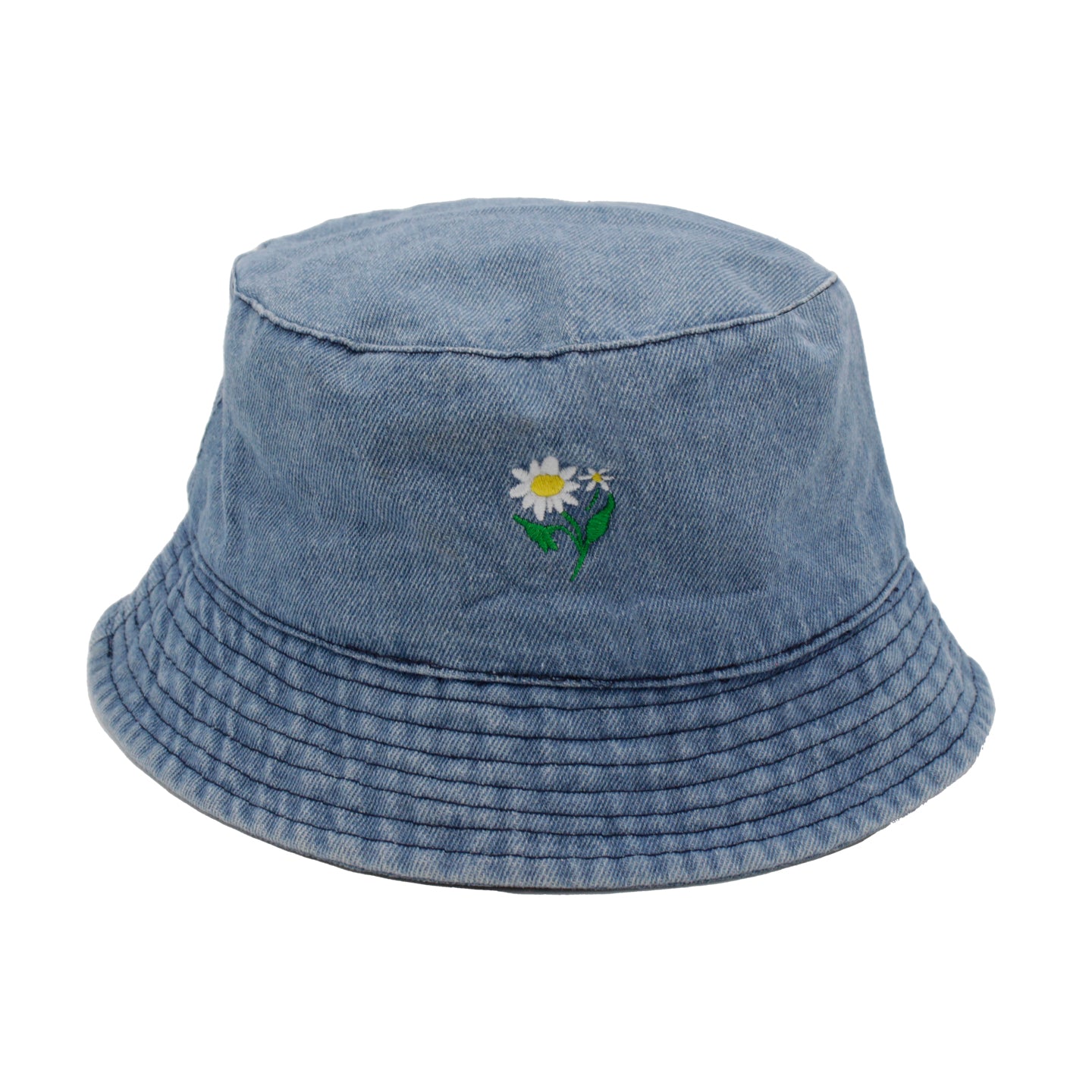 Floral Embroidery Bucket Hat Fisherman Hat Classic Casual - ACCEHUT