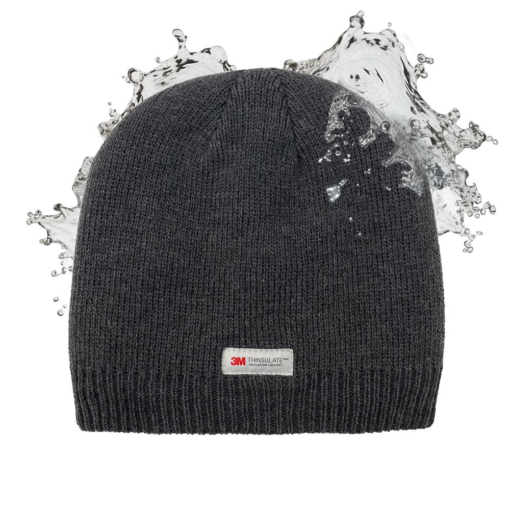 ACCEHUT Unisex Waterproof Thinsulate Beanie - Winter Knit Cap, Grey, 1-Pack (Adult) - ACCEHUT