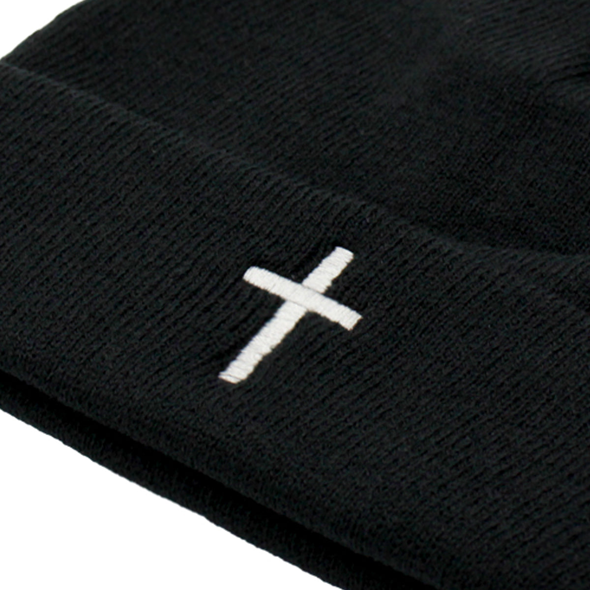 Unisex Knit Beanie Hat with Faith Cross Embroidery - Warm & Stylish, Perfect for Winter Outdoor Activities & Daily Use for Both Men and Women - ACCEHUT