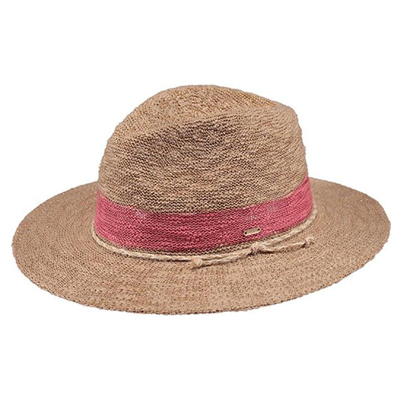 Vintage Jazz Fedora Cap Solid Color Strap Decor Cotton Blend Sun Hat Breathable Outdoor Travel Beach Hats For Women Men - ACCEHUT